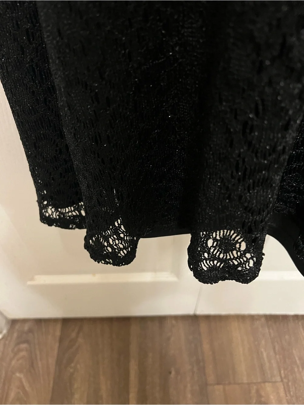 Harlow Petite Black Lace Overlay Dress